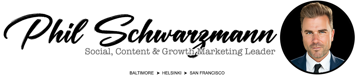 Phil Schwarzmann - Social Media Strategist, Content Creator, and Growth Marketer...by Day.  Writer, Board Game Designer, and Sound Artist...by Night.