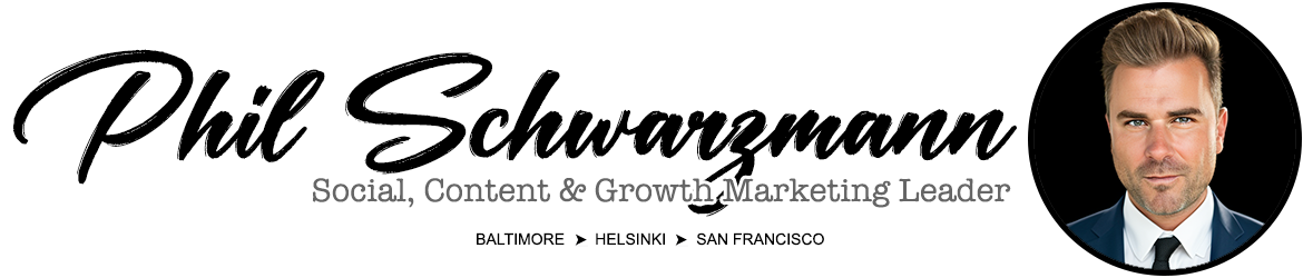 Phil Schwarzmann - Social Media Strategist, Content Creator, and Growth Marketer...by Day.  Writer, Board Game Designer, and Sound Artist...by Night.
